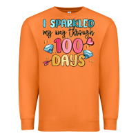 Carrot i sparkled my way through 100 days Premium Sweatshirt - MaliasSmallBusiness