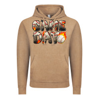 Vintage Coffee game day baseball leopard Vintage Hoodie - Zillion Design Studio