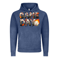 Vintage Denim game day baseball leopard Vintage Hoodie - Zillion Design Studio