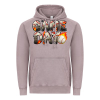 Vintage Zinc game day baseball leopard Vintage Hoodie - Zillion Design Studio