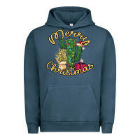 Pigment Midnight Navy Cactus Christmas Urban Hoodie - Bettercallsaul