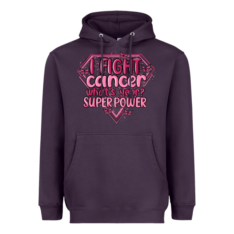 I Fight Cancer Whats Your Super Power Heavyweight Hoodie by MaliasSmallBusiness | Teevron