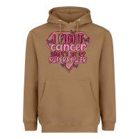 Toasted Coconut i fight cancer whats your super power Heavyweight Hoodie - MaliasSmallBusiness