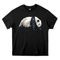 Black walking panda Heavy Core Tee - LillyAllenDesigns