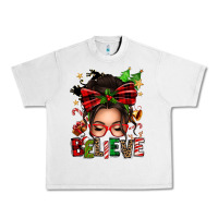 Lunar Rock christmas believe afro messy bun Urban Heavy Tee - texasbilliewilder