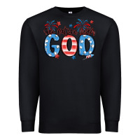 Black one nation under god Premium Sweatshirt - MaliasSmallBusiness