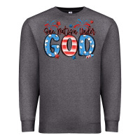 Charcoal Heather one nation under god Premium Sweatshirt - MaliasSmallBusiness