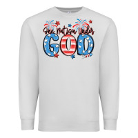 Dove Grey one nation under god Premium Sweatshirt - MaliasSmallBusiness