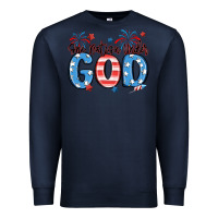 Navy one nation under god Premium Sweatshirt - MaliasSmallBusiness