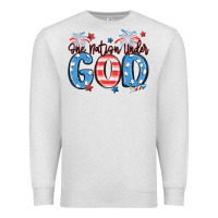 Oatmeal Heather one nation under god Premium Sweatshirt - MaliasSmallBusiness