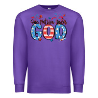 Purple one nation under god Premium Sweatshirt - MaliasSmallBusiness