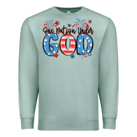 Seafoam one nation under god Premium Sweatshirt - MaliasSmallBusiness