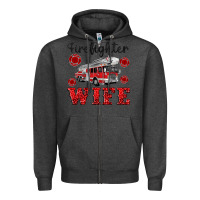 Charcoal Heather firefighter wife Zipper Hoodie - Artiststas