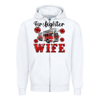 White firefighter wife Zipper Hoodie - Artiststas