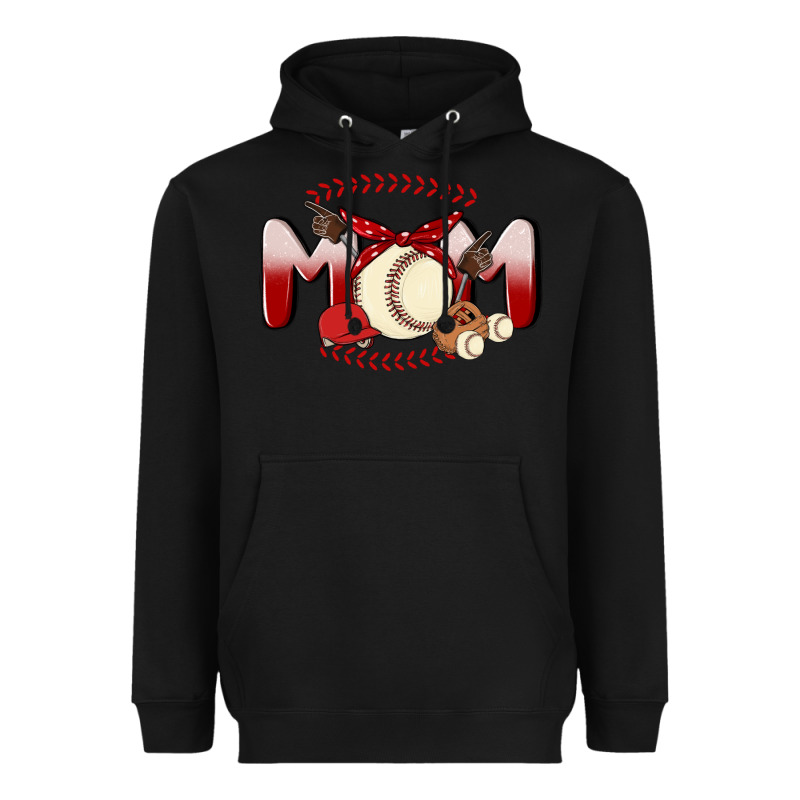 Baseball Mom Heavyweight Hoodie by MaliasSmallBusiness | Teevron