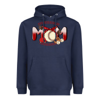 Navy baseball mom Heavyweight Hoodie - MaliasSmallBusiness