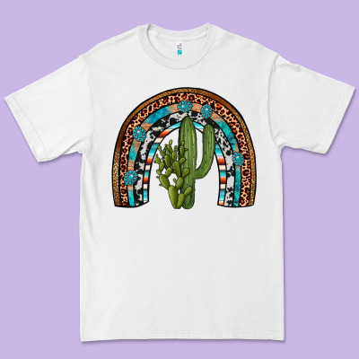 Revize Cactus Gemstone Rainbow Premium Tee Designed By Artiststas