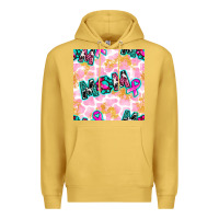 Antique Gold Breast Cancer Awareness Mom With Leopard Patterns Premium Hoodie - BundleAndBundleShop