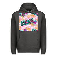 Charcoal Heather Breast Cancer Awareness Mom With Leopard Patterns Premium Hoodie - BundleAndBundleShop