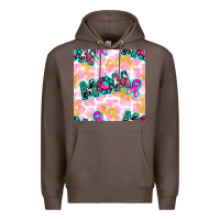 Coffee Breast Cancer Awareness Mom With Leopard Patterns Premium Hoodie - BundleAndBundleShop