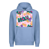 Colony Blue Breast Cancer Awareness Mom With Leopard Patterns Premium Hoodie - BundleAndBundleShop