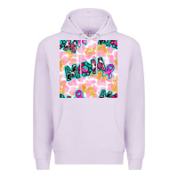 Lilac Breast Cancer Awareness Mom With Leopard Patterns Premium Hoodie - BundleAndBundleShop
