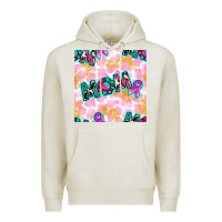 Oatmeal Heather Breast Cancer Awareness Mom With Leopard Patterns Premium Hoodie - BundleAndBundleShop