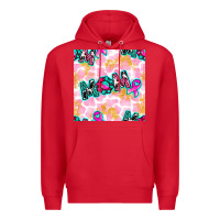 Red Breast Cancer Awareness Mom With Leopard Patterns Premium Hoodie - BundleAndBundleShop