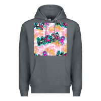 Rock Breast Cancer Awareness Mom With Leopard Patterns Premium Hoodie - BundleAndBundleShop