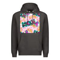 Smoke Breast Cancer Awareness Mom With Leopard Patterns Premium Hoodie - BundleAndBundleShop