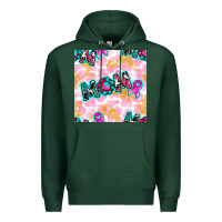 Sports Green Breast Cancer Awareness Mom With Leopard Patterns Premium Hoodie - BundleAndBundleShop