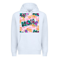 White Breast Cancer Awareness Mom With Leopard Patterns Premium Hoodie - BundleAndBundleShop