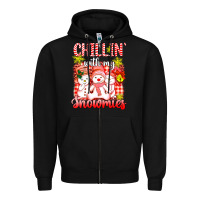 Black chillin  with my red snowmies Zipper Hoodie - AdoDesignShop
