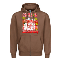 Chestnut chillin  with my red snowmies Zipper Hoodie - AdoDesignShop