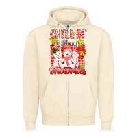 Sandshell chillin  with my red snowmies Zipper Hoodie - AdoDesignShop