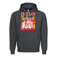 Smoke chillin  with my red snowmies Zipper Hoodie - AdoDesignShop