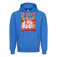True Royal chillin  with my red snowmies Zipper Hoodie - AdoDesignShop