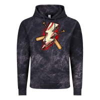 Cloud Black baseball lightning bolt Vintage Hoodie - Zillion Design Studio
