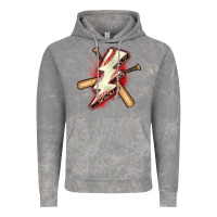 Cloud Rock baseball lightning bolt Vintage Hoodie - Zillion Design Studio