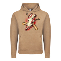 Vintage Coffee baseball lightning bolt Vintage Hoodie - Zillion Design Studio