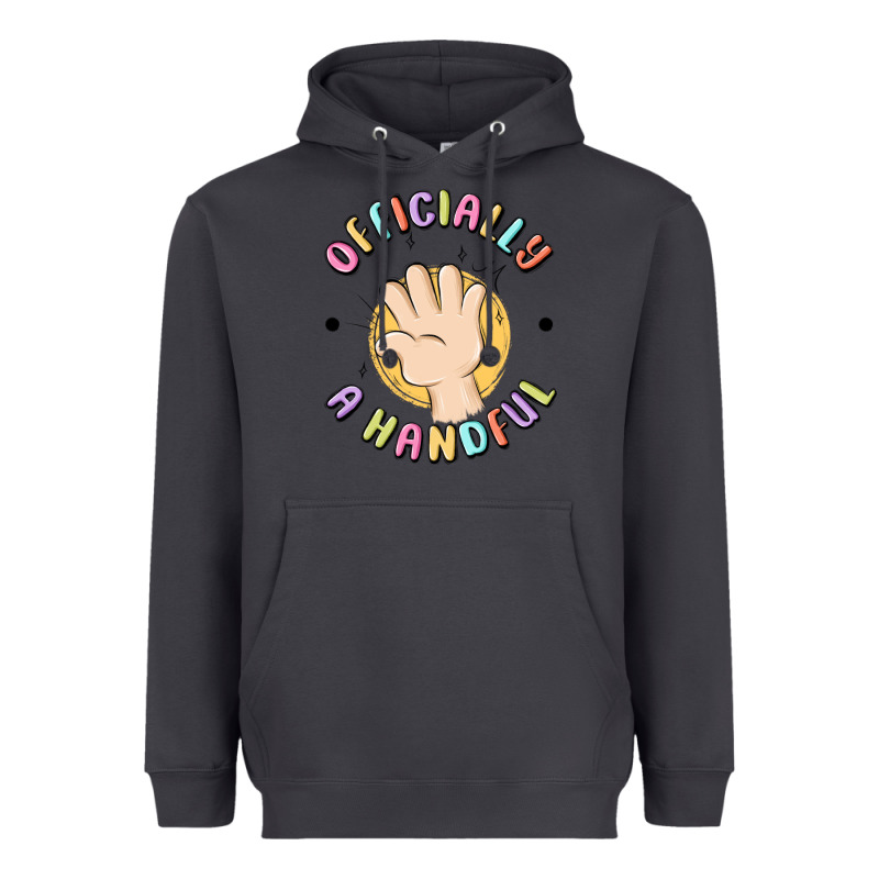 Officially A Handful Heavyweight Hoodie by MaliasSmallBusiness | Teevron