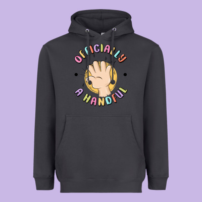 Officially A Handful Heavyweight Hoodie Designed By Maliassmallbusiness