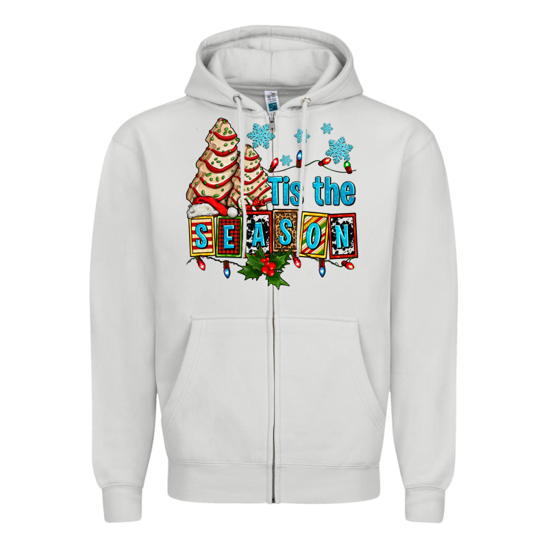 Tis The Season Christmas Tree Cake Ado Zipper Hoodie by AdoDesignShop | Teevron