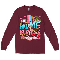 Burgundy homebody Long Sleeve Tee - JahusDesignShop