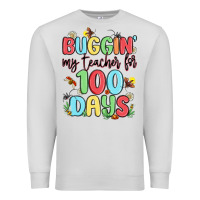 Dove Grey buggin my teacher for 100 days Premium Sweatshirt - MaliasSmallBusiness
