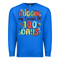 True Royal buggin my teacher for 100 days Premium Sweatshirt - MaliasSmallBusiness