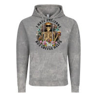 Cloud Rock I Hate Everyone But Coffee Helps With Flowers Vintage Hoodie - RanaPortraitStore