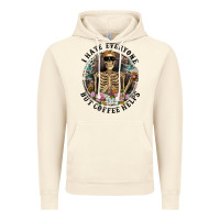 Vintage Artic I Hate Everyone But Coffee Helps With Flowers Vintage Hoodie - RanaPortraitStore