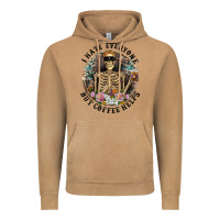 Vintage Camel I Hate Everyone But Coffee Helps With Flowers Vintage Hoodie - RanaPortraitStore