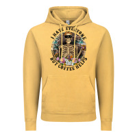 I Hate Everyone But Coffee Helps With Flowers Vintage Hoodie | Teevron